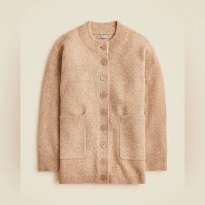 J.Crew Relaxed milano-stitch cardigan CN228